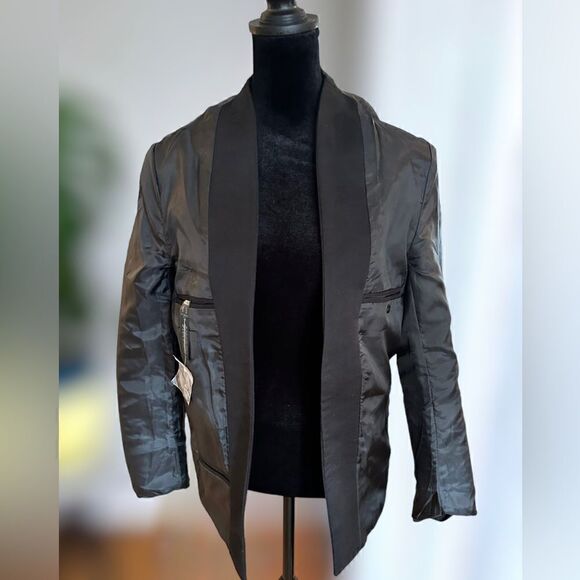 ASOS Premium Military Button Textured Blazer Suit Jacket Size 36R - Picture 12 of 16